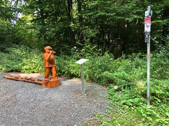 Holzfiur Rattenfänger auf Brüder Grimm Märchenweg